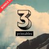 Printable Bundle – 5 Artworks Wall Art Living Room 2